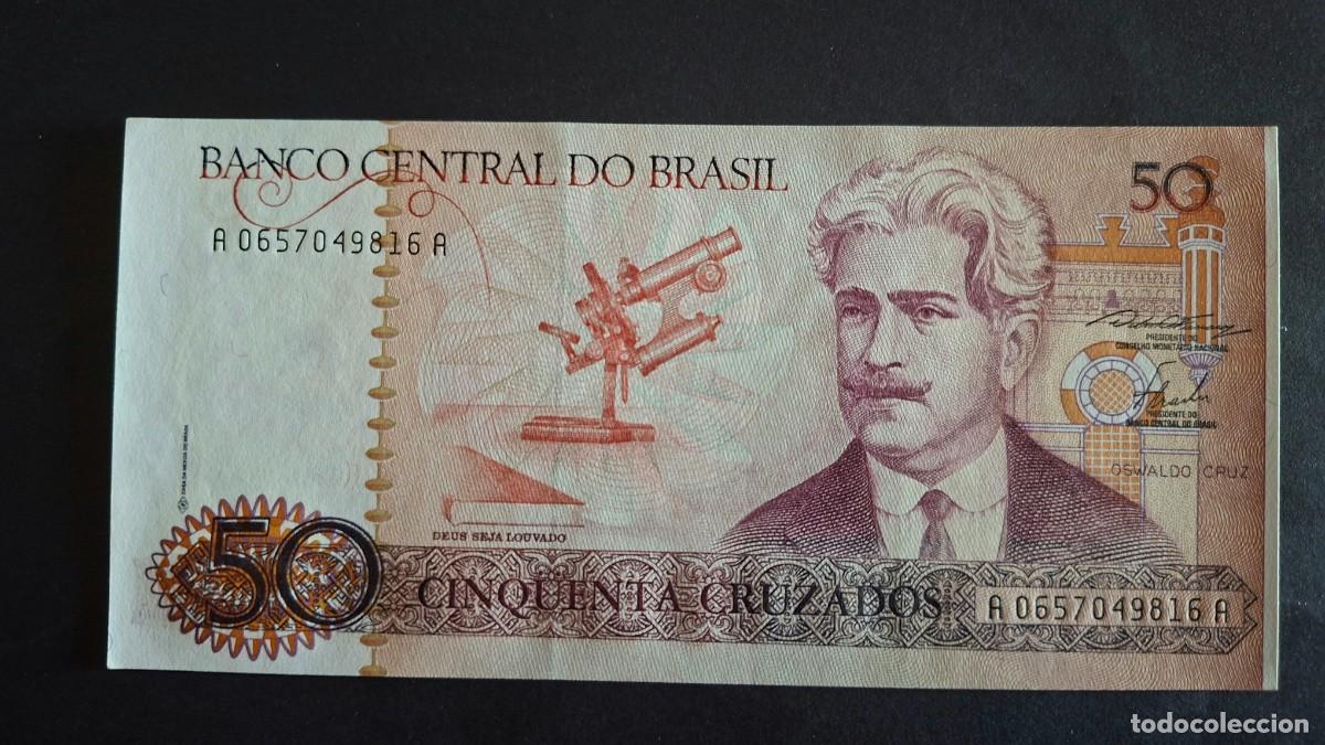 Monedas antiguas de Am&eacute;rica: BRASIL 50 CRUZADOS 1986 P-210a SC