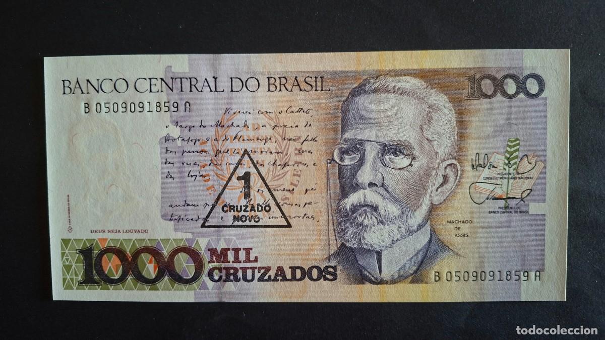 Monedas antiguas de Am&eacute;rica: BRASIL 1 CRUZADO NOVO 1989 P-216b SC