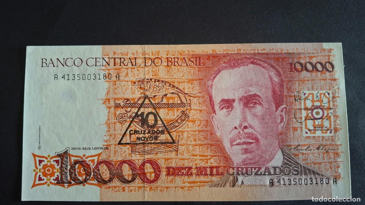 Monedas antiguas de Am&eacute;rica: BRASIL 10 CRUZADOS NOVOS 1989 P-218a SC
