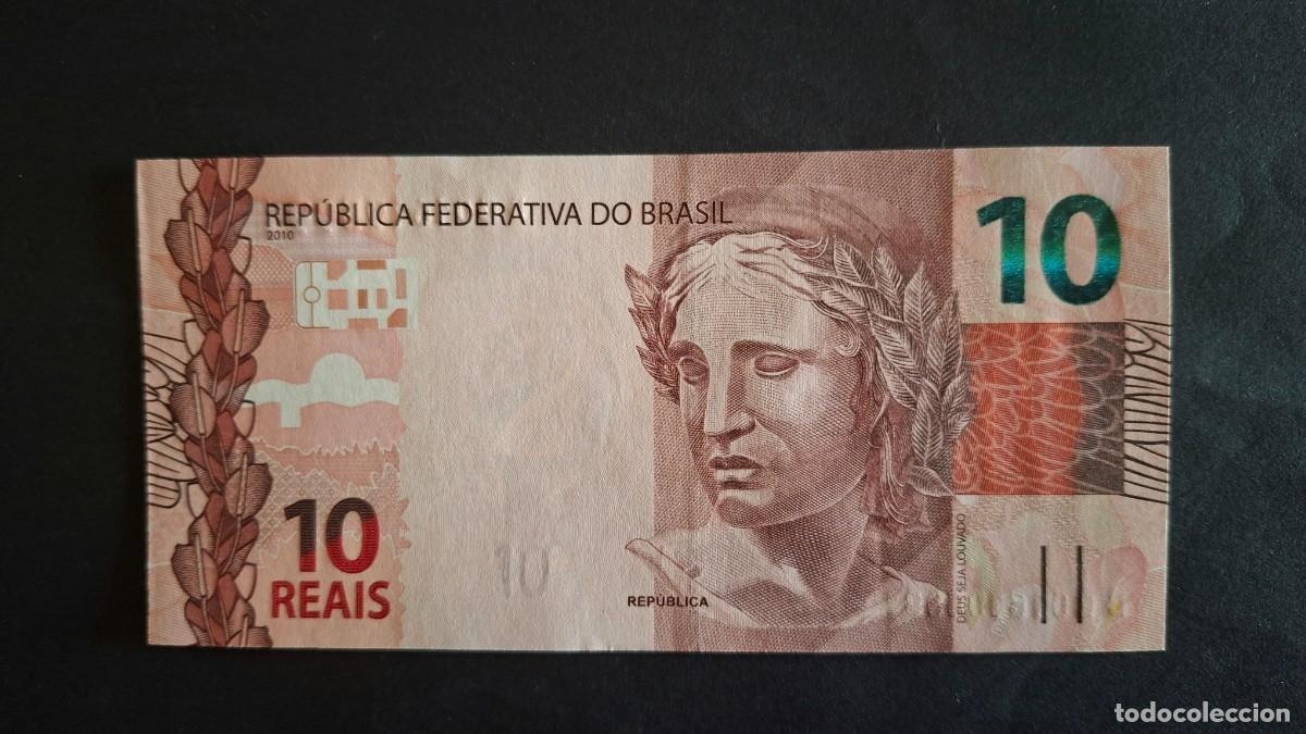 Monedas antiguas de Am&eacute;rica: BRASIL 10 REAIS 2010 P-254a SC