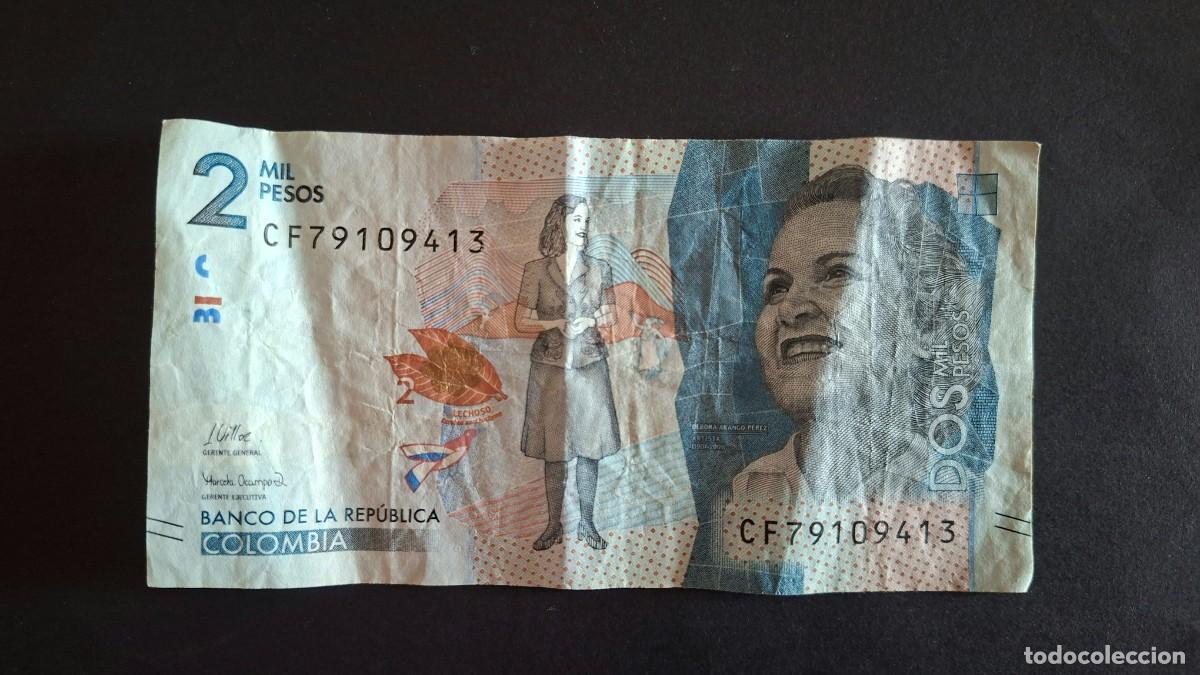 Monedas antiguas de Am&eacute;rica: COLOMBIA 2000 PESOS 2021 P-458i BC
