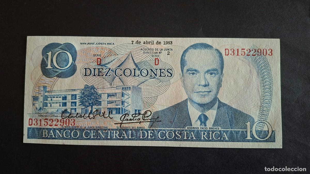 Monedas antiguas de Am&eacute;rica: COSTA RICA 10 COLONES 1983 P-137b.12 SC