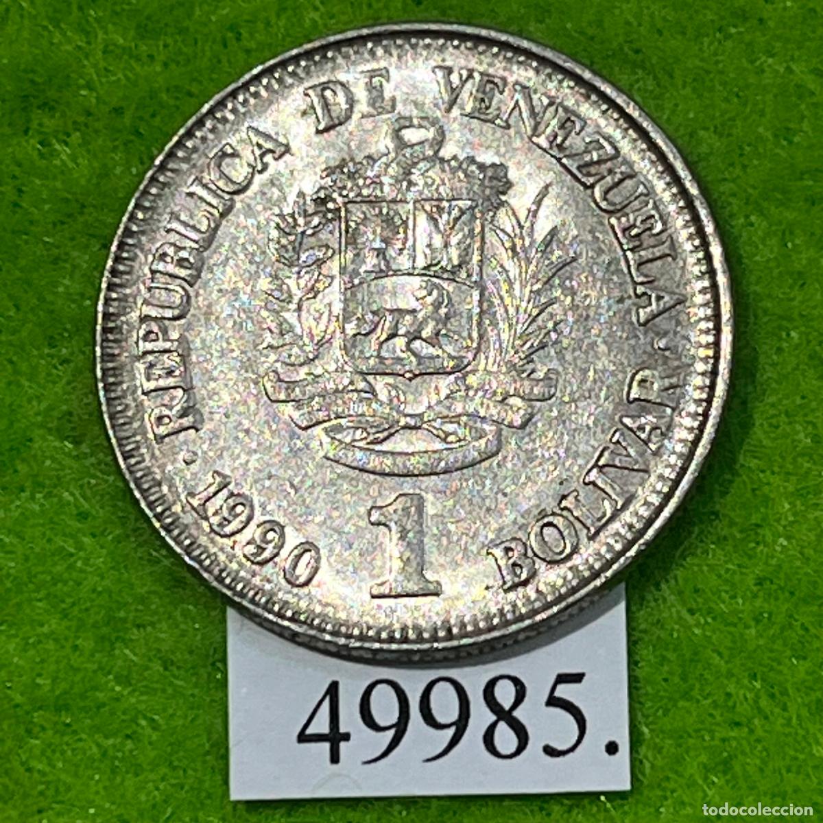 Monedas antiguas de Am&eacute;rica: Venezuela 1 bolivar 1990