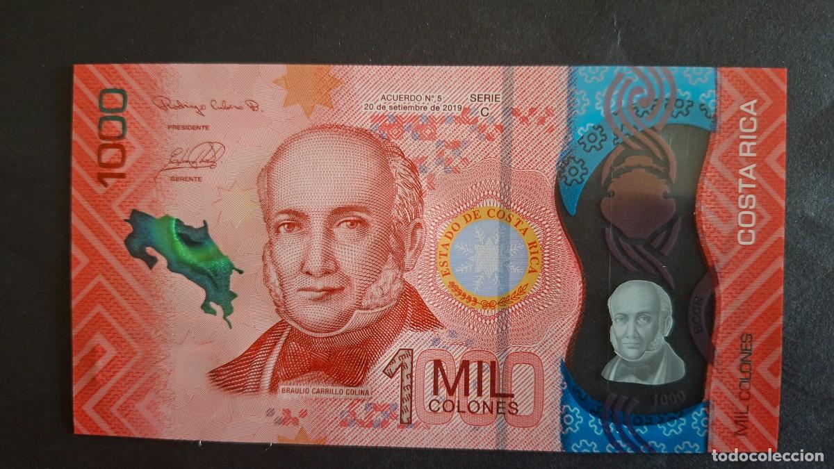 Monedas antiguas de Am&eacute;rica: COSTA RICA 1000 COLONES 2019 POL&Iacute;MERO P-280a SC