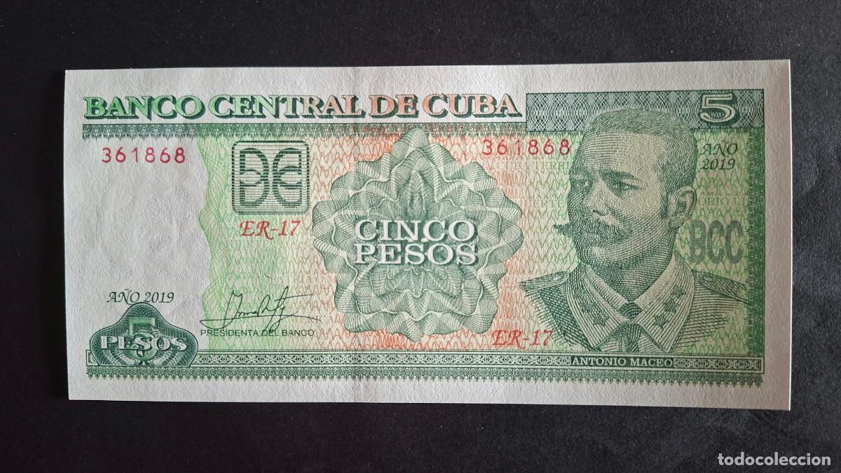 Monedas antiguas de Am&eacute;rica: CUBA 5 PESOS 2019 P-116r SC