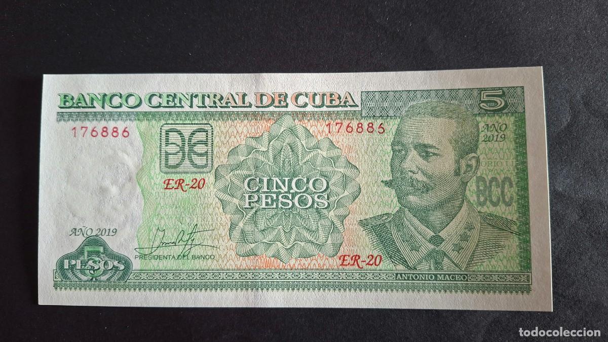 Monedas antiguas de Am&eacute;rica: CUBA 5 PESOS 2019 P-116r SC