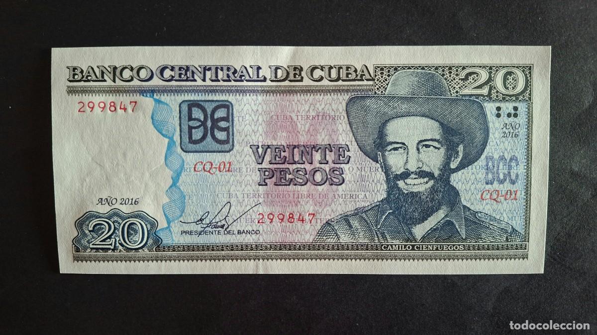 Monedas antiguas de Am&eacute;rica: CUBA 20 PESOS 2016 P-122k SC