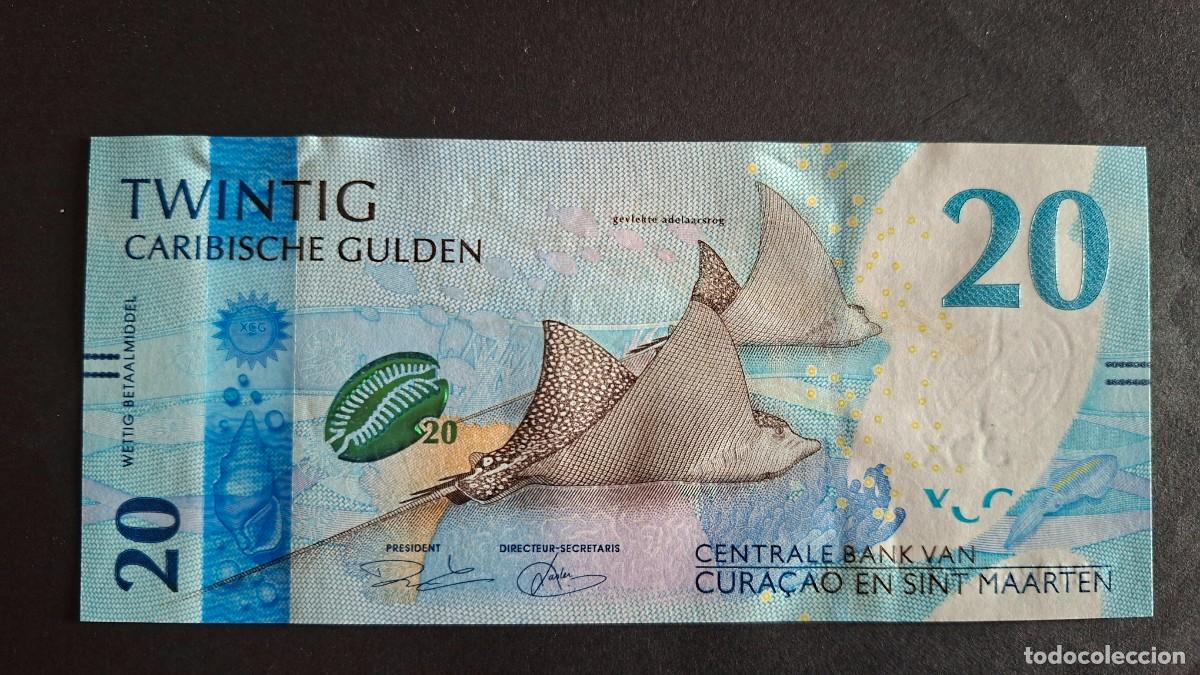 Monedas antiguas de Am&eacute;rica: CURA&Ccedil;AO EN SINT MAARTEN 20 GULDEN 2025 P-2a SC