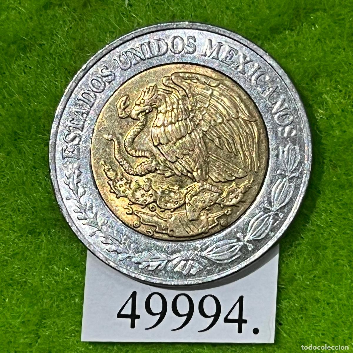 Monedas antiguas de Am&eacute;rica: M&eacute;xico 1 peso 2017, bimet&aacute;lica, M&eacute;jico