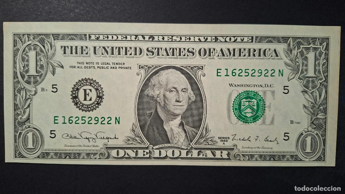 Monedas antiguas de Am&eacute;rica: USA 1 D&Oacute;LAR 1988A P-480bE RICHMOND SC