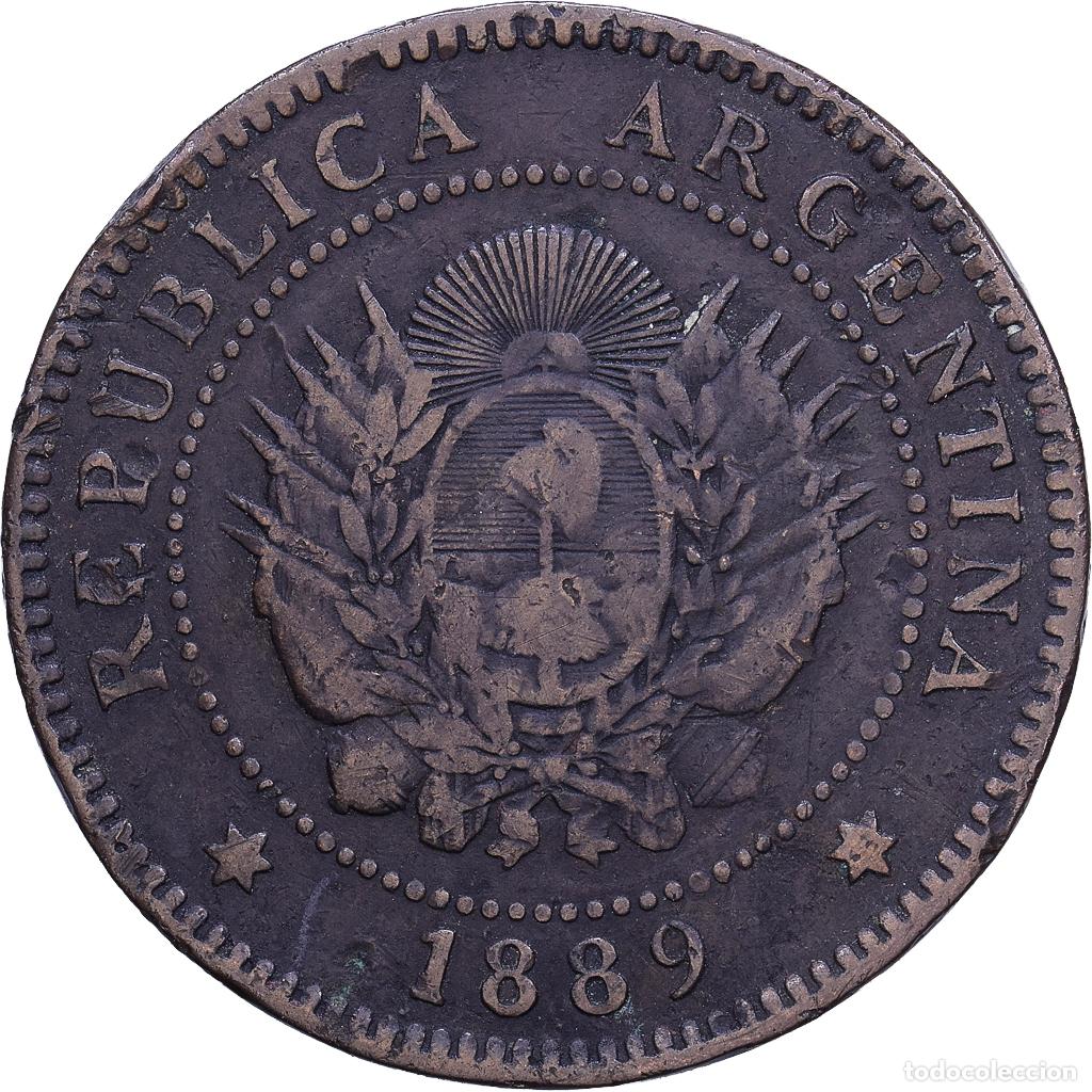 Monedas antiguas de Am&eacute;rica: [#1530771] Argentina, Centavo, 1889, Bronce, BC+, KM:32