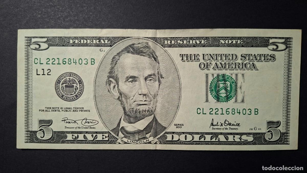Monedas antiguas de Am&eacute;rica: USA 5 D&Oacute;LARES 2001 P-510aL &rdquo;L&rdquo; SAN FRANCISCO EBC