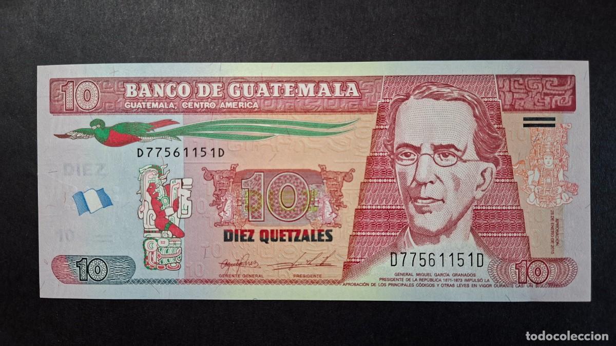 Monedas antiguas de Am&eacute;rica: GUATEMALA 10 QUETZALES 2015 P-123Ab.2 SC
