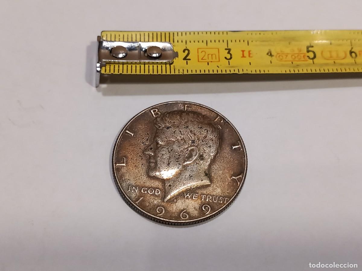Alte M&uuml;nzen aus Amerika: KENNEDY HALF DOLLAR PLATA A&Ntilde;O 1969 EEUU / COMPRA MIN&Iacute;MA 5 &euro;
