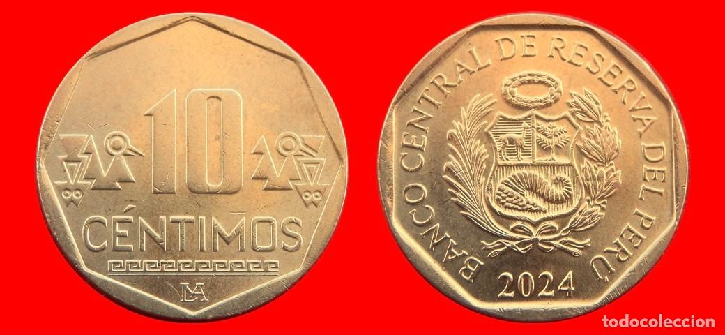 Monedas antiguas de Am&eacute;rica: 10 CENTIMOS 2024 PERU-157085