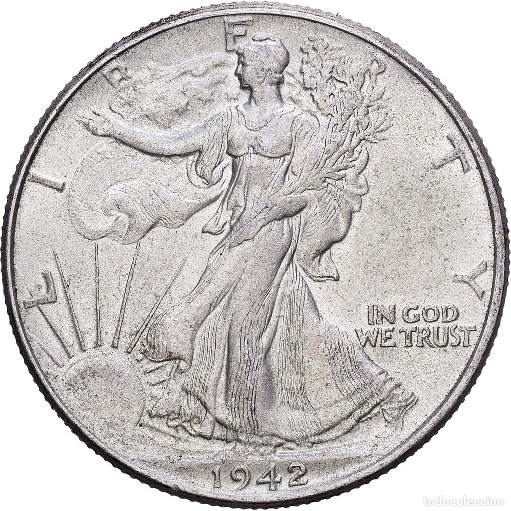 Monedas antiguas de Am&eacute;rica: [#1531182] Estados Unidos, Half Dollar, Walking Liberty Half Dollar, 1942, Philadelphia