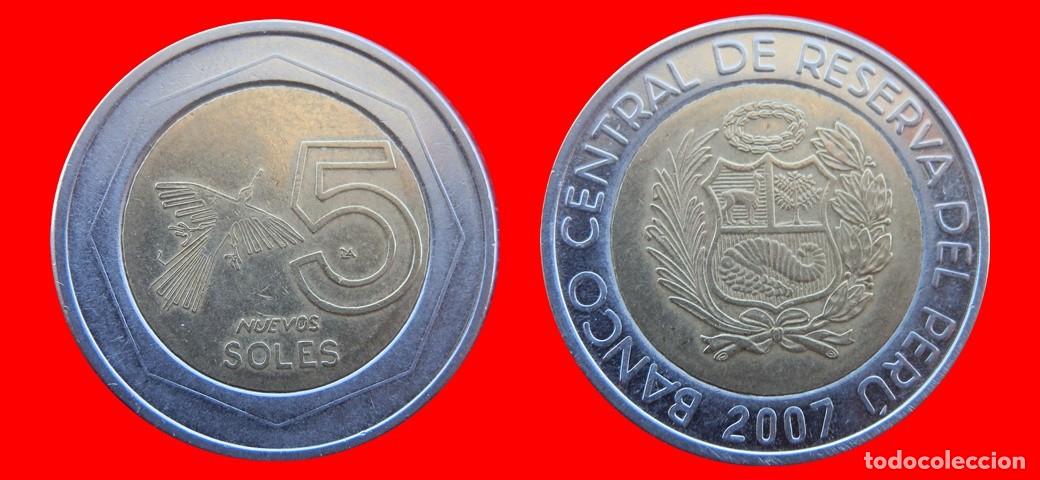 Monedas antiguas de Am&eacute;rica: 5 NUEVOS SOLES 2007 PERU-157100