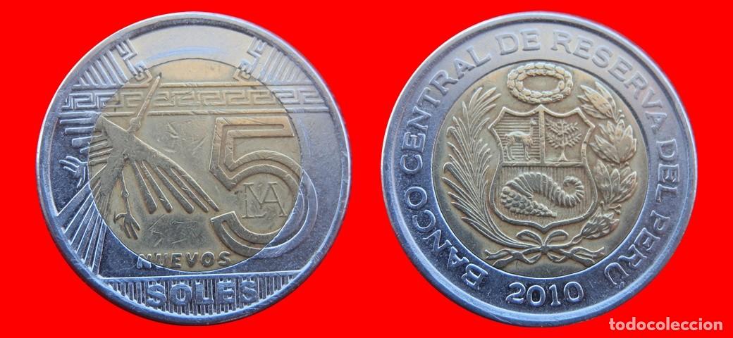 Monedas antiguas de Am&eacute;rica: 5 NUEVOS SOLES 2010 PERU-157102