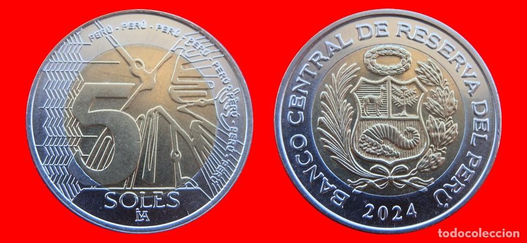 Monedas antiguas de Am&eacute;rica: 5 NUEVOS SOLES 2024 PERU-157103