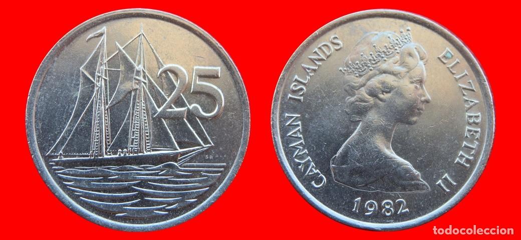 Monedas antiguas de Am&eacute;rica: 25 CENTAVOS 1982 ISLAS CAYMAN-157106