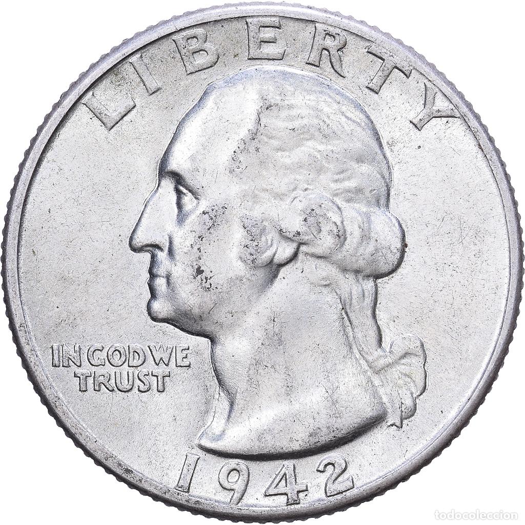 Monedas antiguas de Am&eacute;rica: [#1531251] Estados Unidos, Quarter, Washington, 1942, Philadelphia, Plata, EBC, KM:164