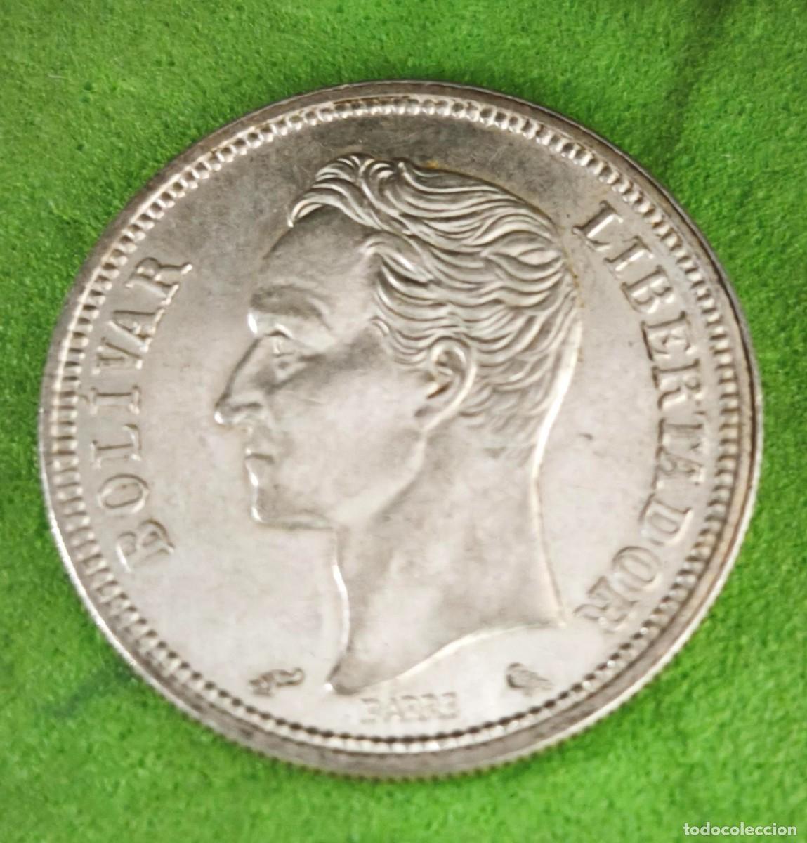 Monedas antiguas de Am&eacute;rica: VENEZUELA. A&Ntilde;O 1865. 1 BOLIVAR PLATA. PESO 5 GR