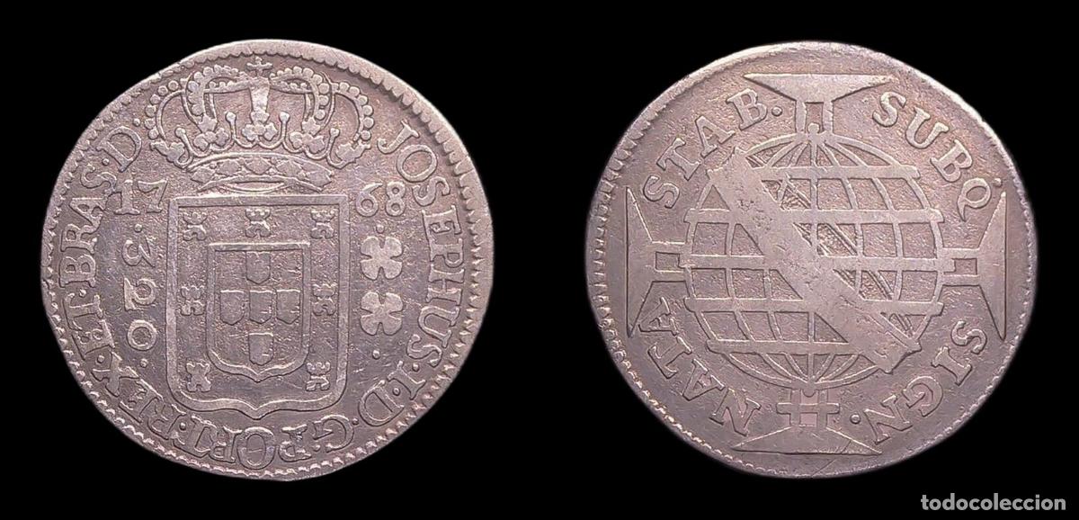 Monedas antiguas de Am&eacute;rica: BRASIL BRAZIL JOSE I 320 REIS 1768