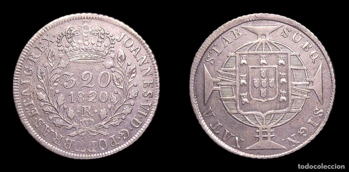Monedas antiguas de Am&eacute;rica: BRASIL BRAZIL JOAO VI 320 REIS 1820 R