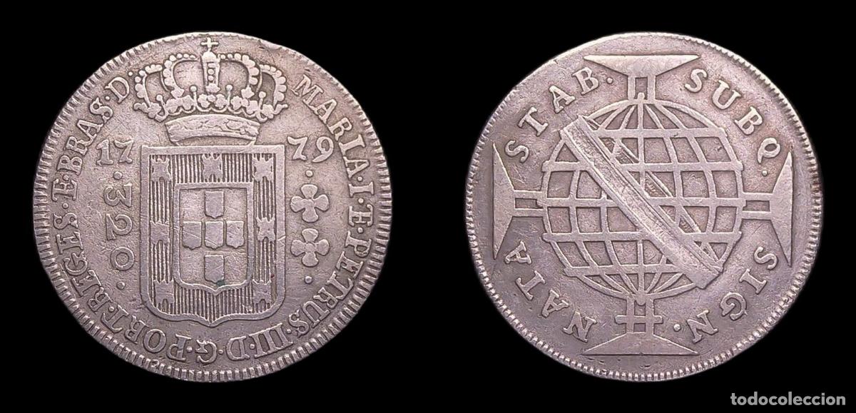 Monedas antiguas de Am&eacute;rica: BRASIL BRAZIL MARIA I 320 REIS 1779