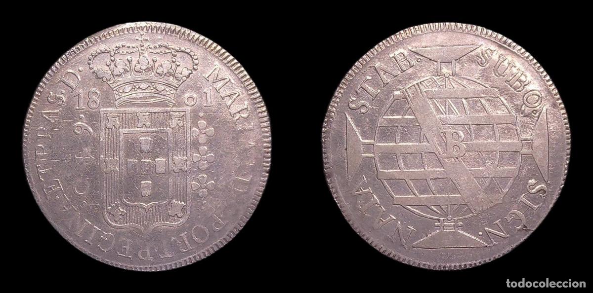 Monedas antiguas de Am&eacute;rica: BRASIL BRAZIL MARIA I 640 REIS 1801 B