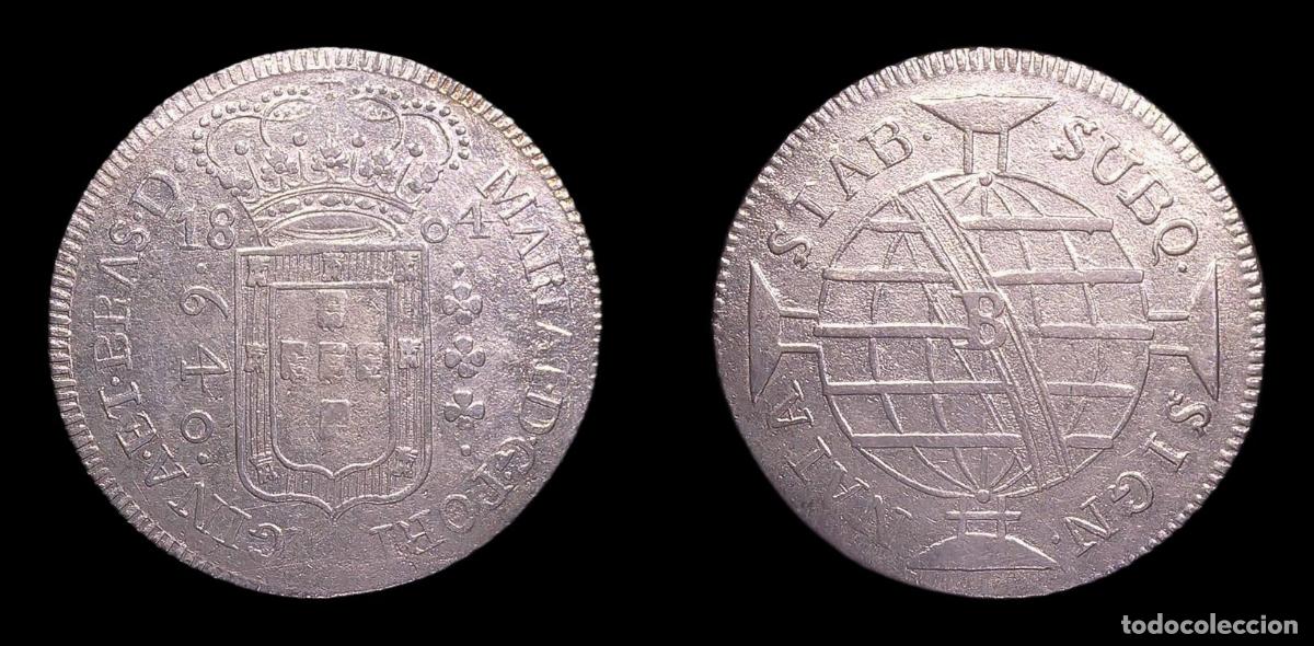 Monedas antiguas de Am&eacute;rica: BRASIL BRAZIL MARIA I 640 REIS 1804 B