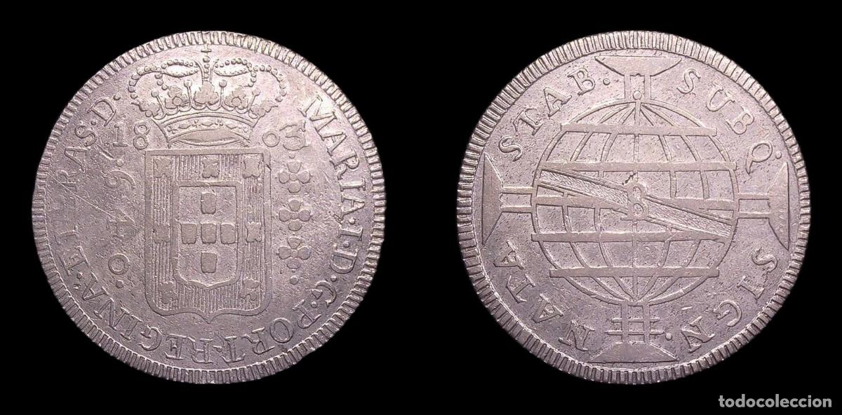 Monedas antiguas de Am&eacute;rica: BRASIL BRAZIL MARIA I 640 REIS 1803 B