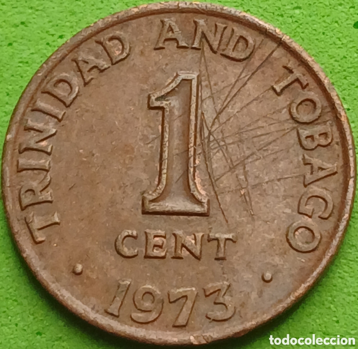 Monedas antiguas de Am&eacute;rica: Trinidad y Tobago 1 cent 1973 km#1