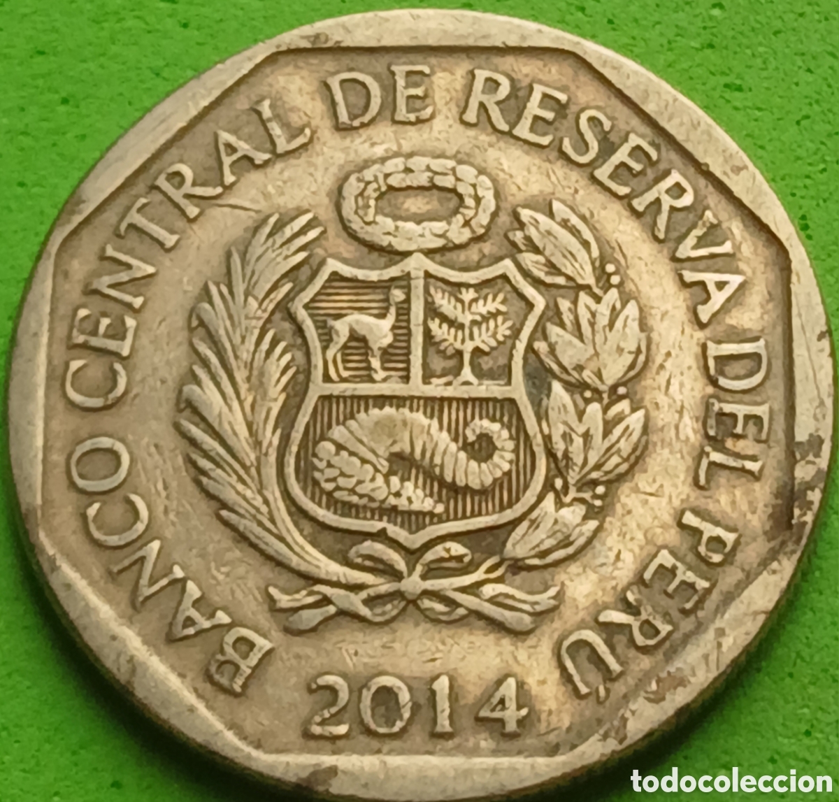 Monedas antiguas de Am&eacute;rica: Per&uacute; 1 nuevo sol 2014 km#366