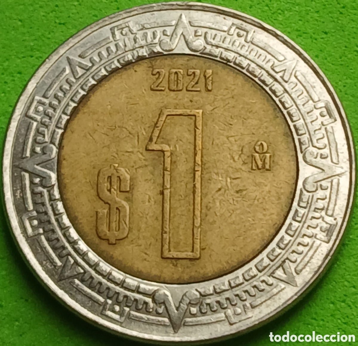 Monedas antiguas de Am&eacute;rica: M&eacute;xico 1 peso 2021 km#603