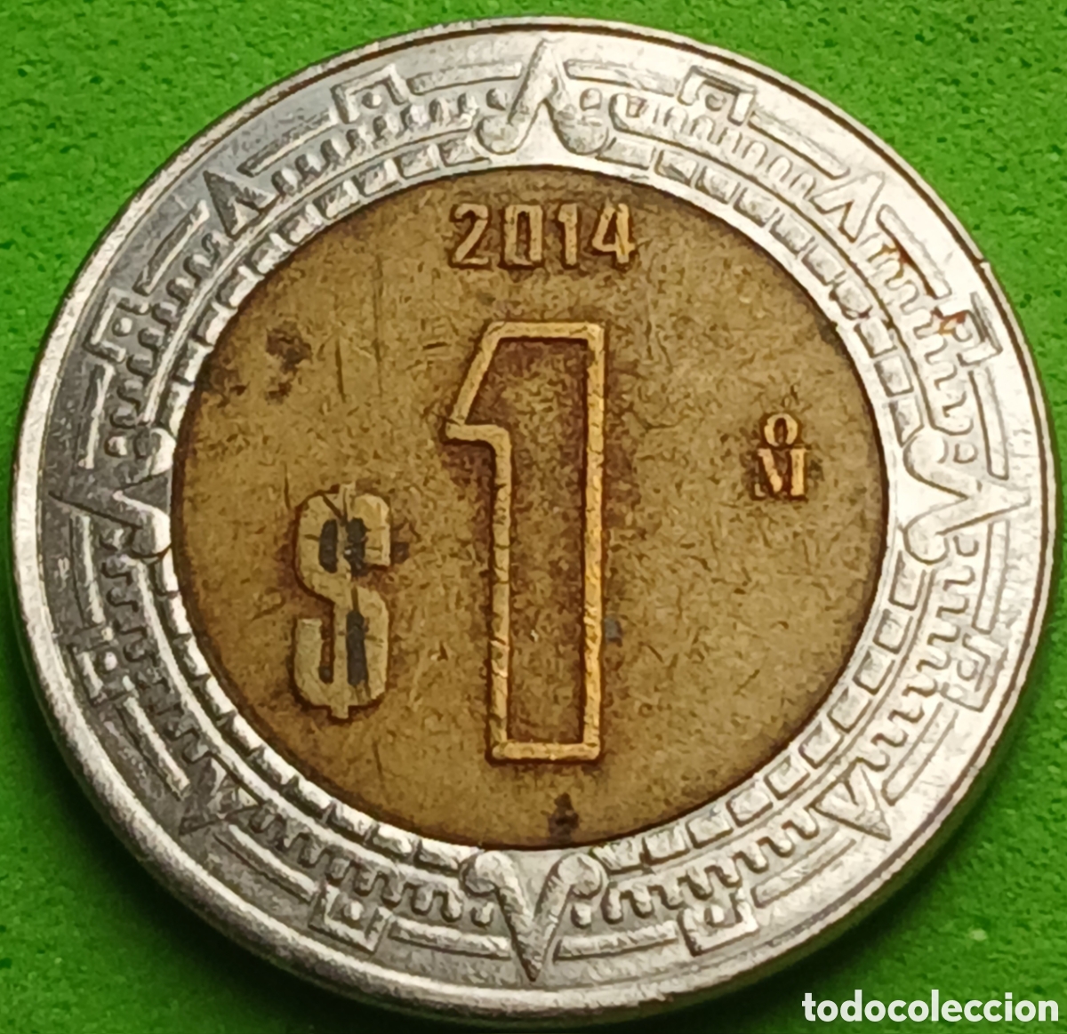 Monedas antiguas de Am&eacute;rica: M&eacute;xico 1 peso 2014 km#603