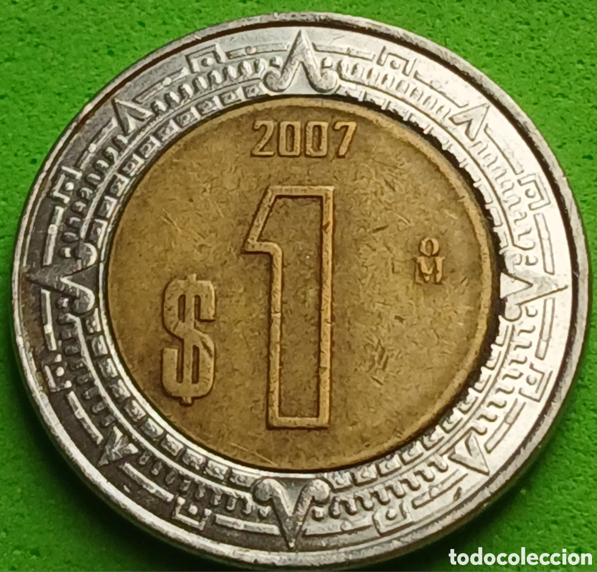Monedas antiguas de Am&eacute;rica: M&eacute;xico 1 peso 2007 km#603