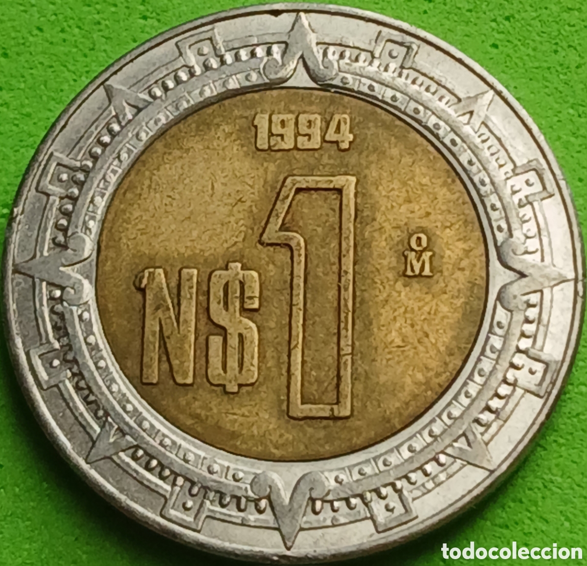 Monedas antiguas de Am&eacute;rica: M&eacute;xico 1 nuevo peso 1994 km#550