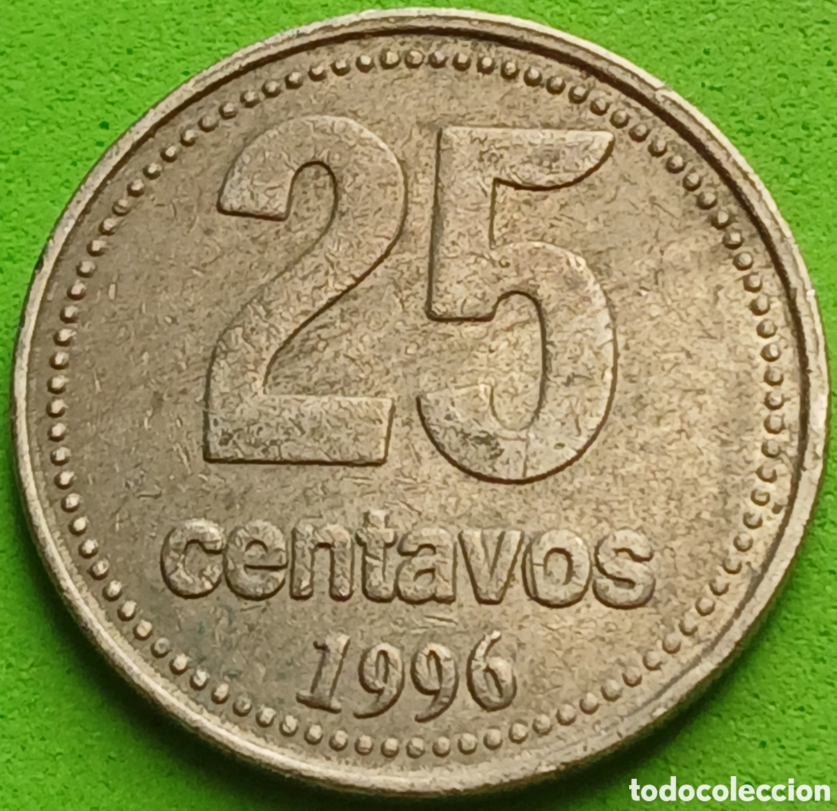 Monedas antiguas de Am&eacute;rica: Argentina 25 centavos 1996 km#110a