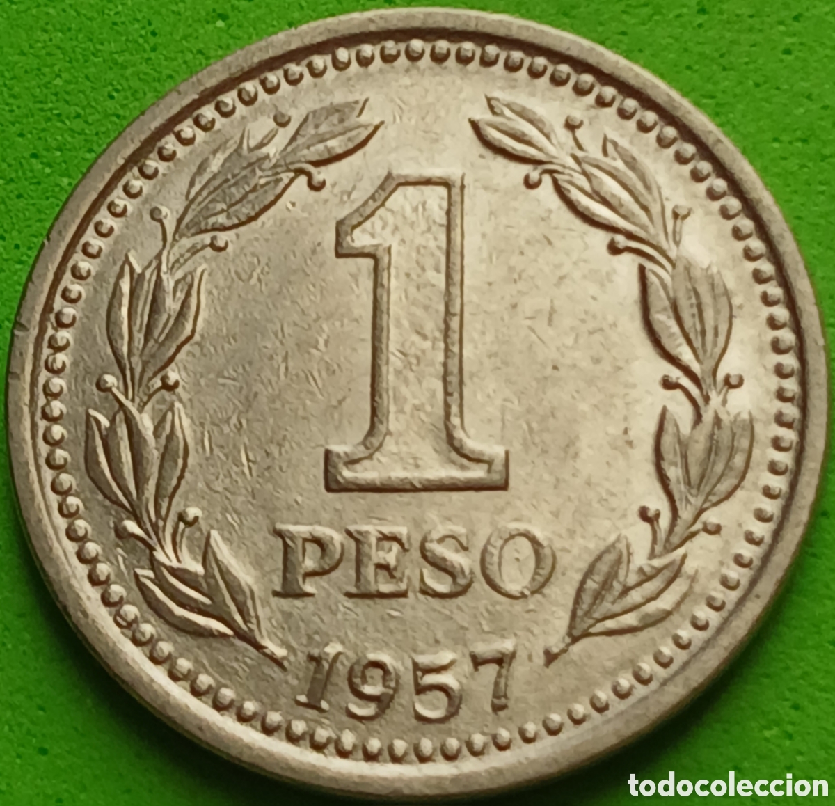 Monedas antiguas de Am&eacute;rica: Argentina 1 peso 1957 km#57