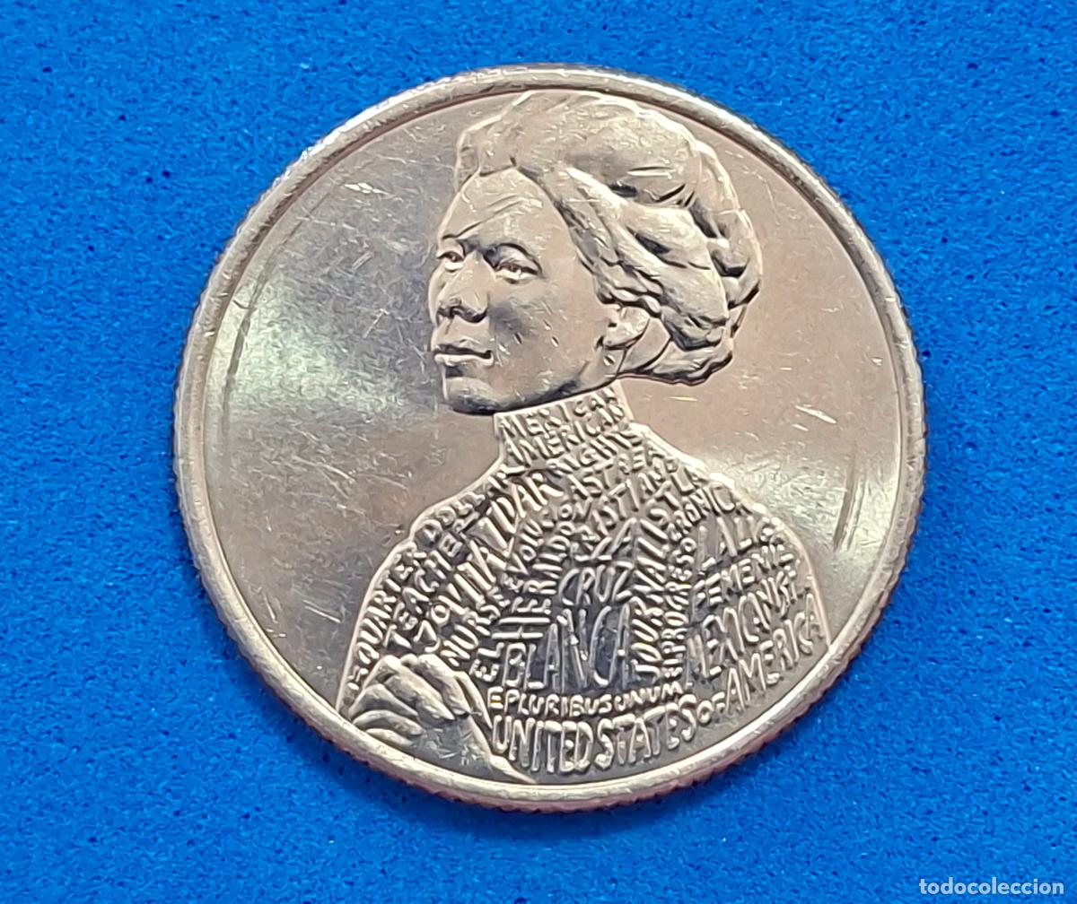 Monedas antiguas de Am&eacute;rica: Moneda Estados Unidos. 25 cents 2023. D. Quarter dollar. Jovita Id&aacute;r. AMERICAN WOMEN QUARTERS