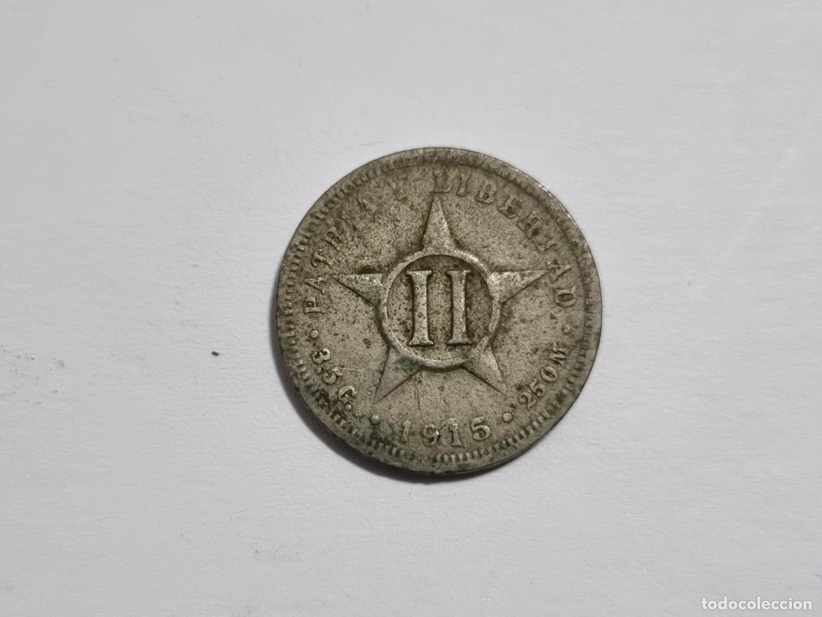 Monedas antiguas de Am&eacute;rica: Antigua Moneda Republica Cuba 2 Centavos 1915 Patria Libertad II Coleccionista