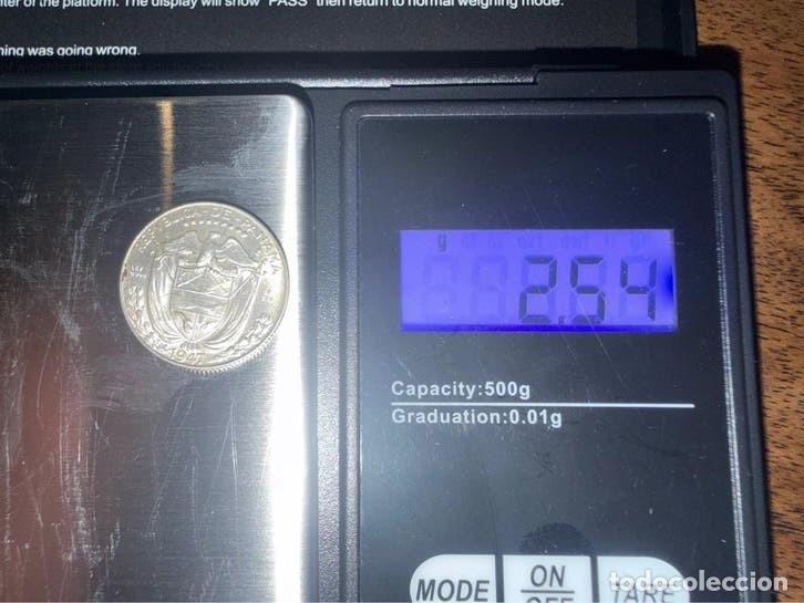 Monedas antiguas de Am&eacute;rica: Moneda de plata Panam&aacute; Un D&eacute;cimo de Balboa 1947 plata 900