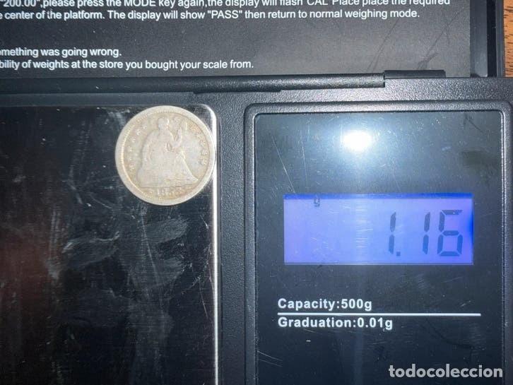 Monedas antiguas de Am&eacute;rica: Moneda Estados Unidos Half Dime 1853 plata Seated Liberty con flechas