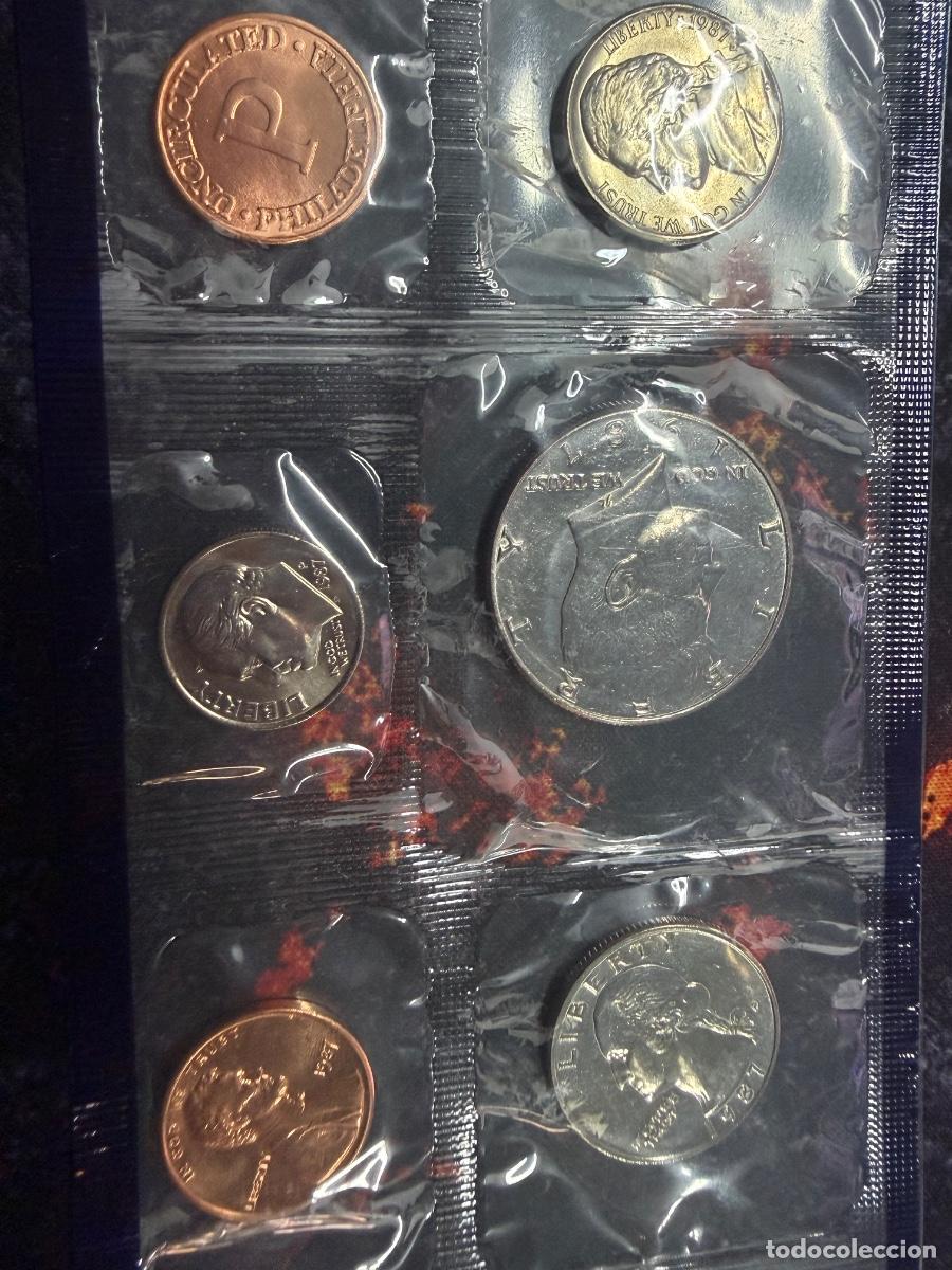 Monedas antiguas de Am&eacute;rica: Estados Unidos 1987 &ndash; 5 monedas de Filadelfia y ficha de ceca &ndash; En funda sellada