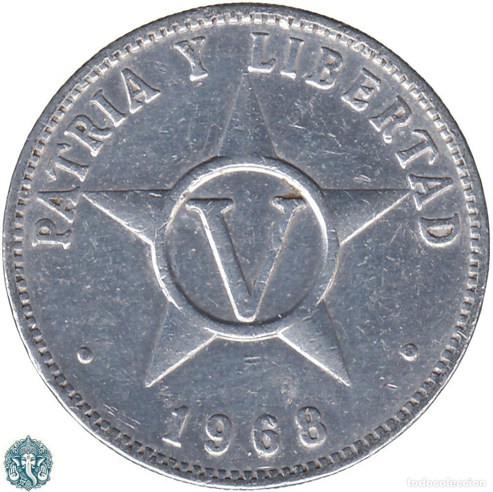 Monedas antiguas de Am&eacute;rica: CUBA V (5) Centavos 1968 KM#34
