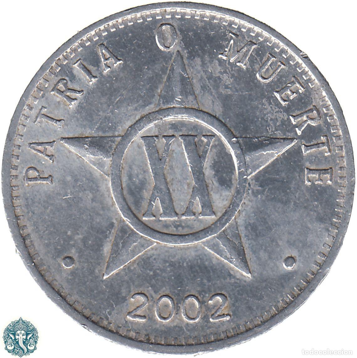 Monedas antiguas de Am&eacute;rica: CUBA XX (20) Centavos 2002 KM#35