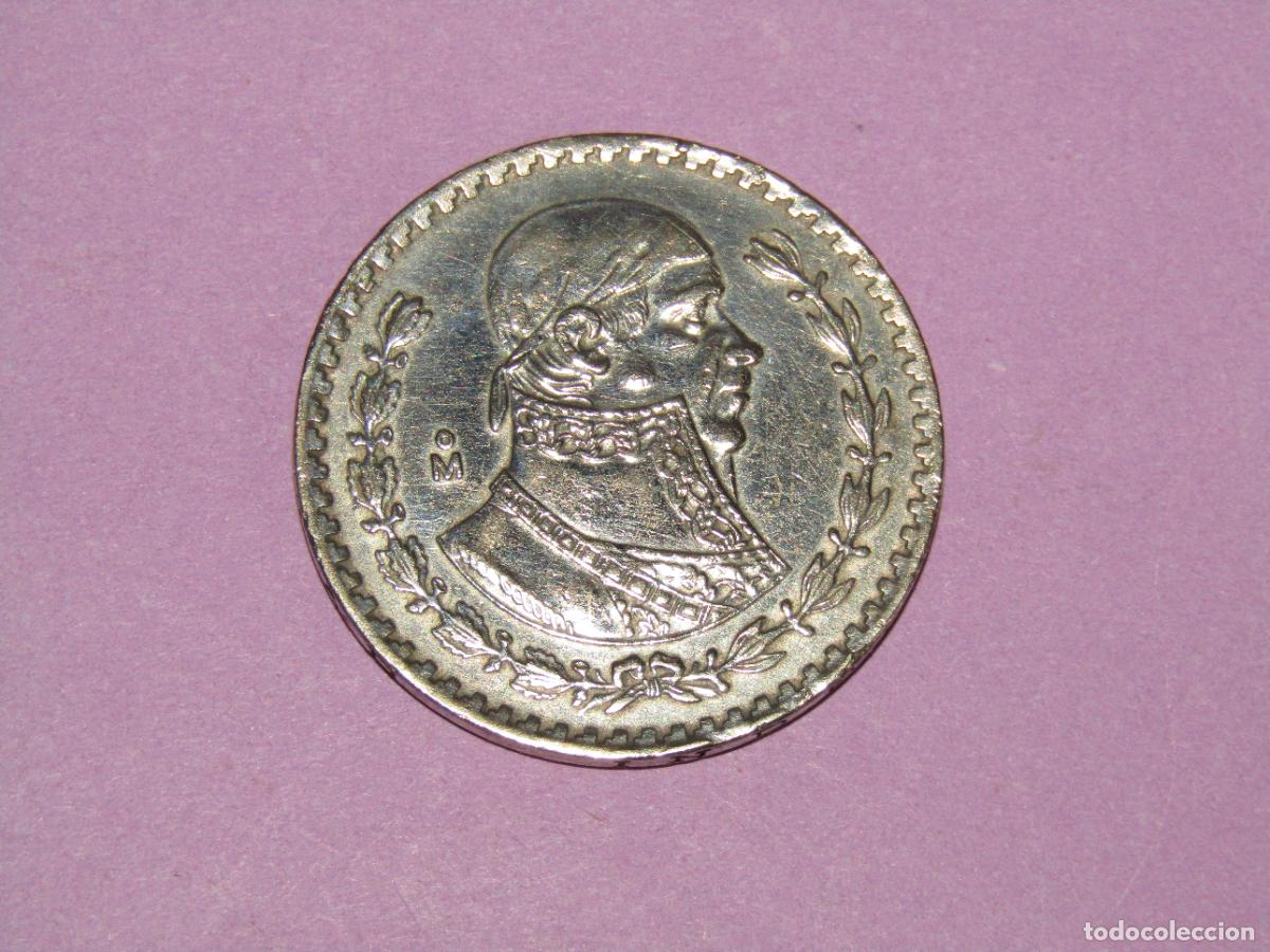 Monedas antiguas de Am&eacute;rica: Antigua Moneda de Plata ESTADOS UNIDOS DE MEXICO 1 Peso del A&ntilde;o 1962
