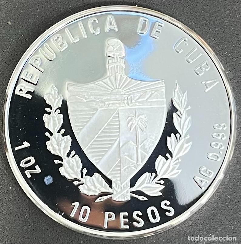 Monedas antiguas de Am&eacute;rica: CUBA , A&Ntilde;O 1993 , 10 PESOS PLATA (999) , &rdquo;BOLIBIA Y MARTI &rdquo; PESO 31,10GR