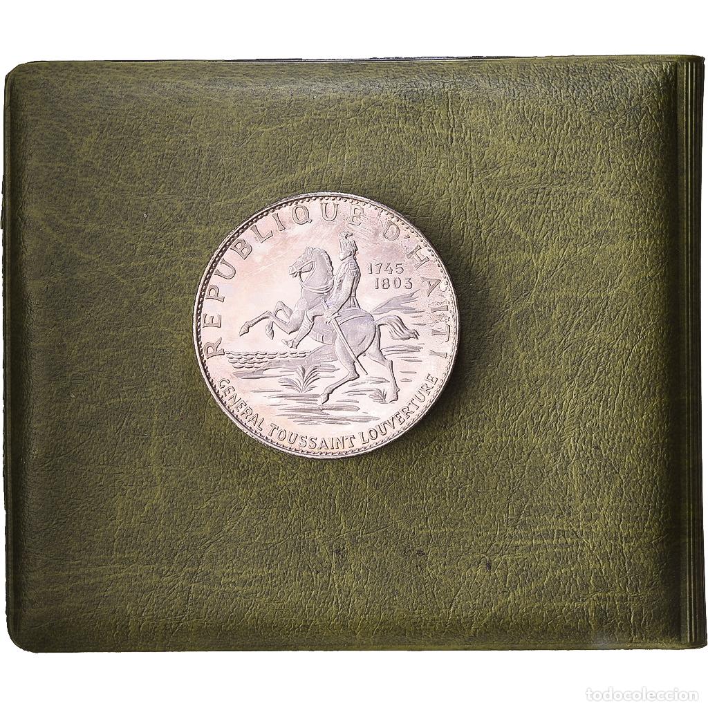 Monedas antiguas de Am&eacute;rica: [#1548221] Hait&iacute;, 10 Gourdes, Toussaint Louverture, 1967, Caracas, Prueba, Plata, EBC+